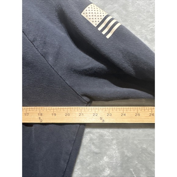 Under Armour Freedom Hoodie Black Pull Over Sweatshirt USA Flag American‎ Large - Picture 8 of 10